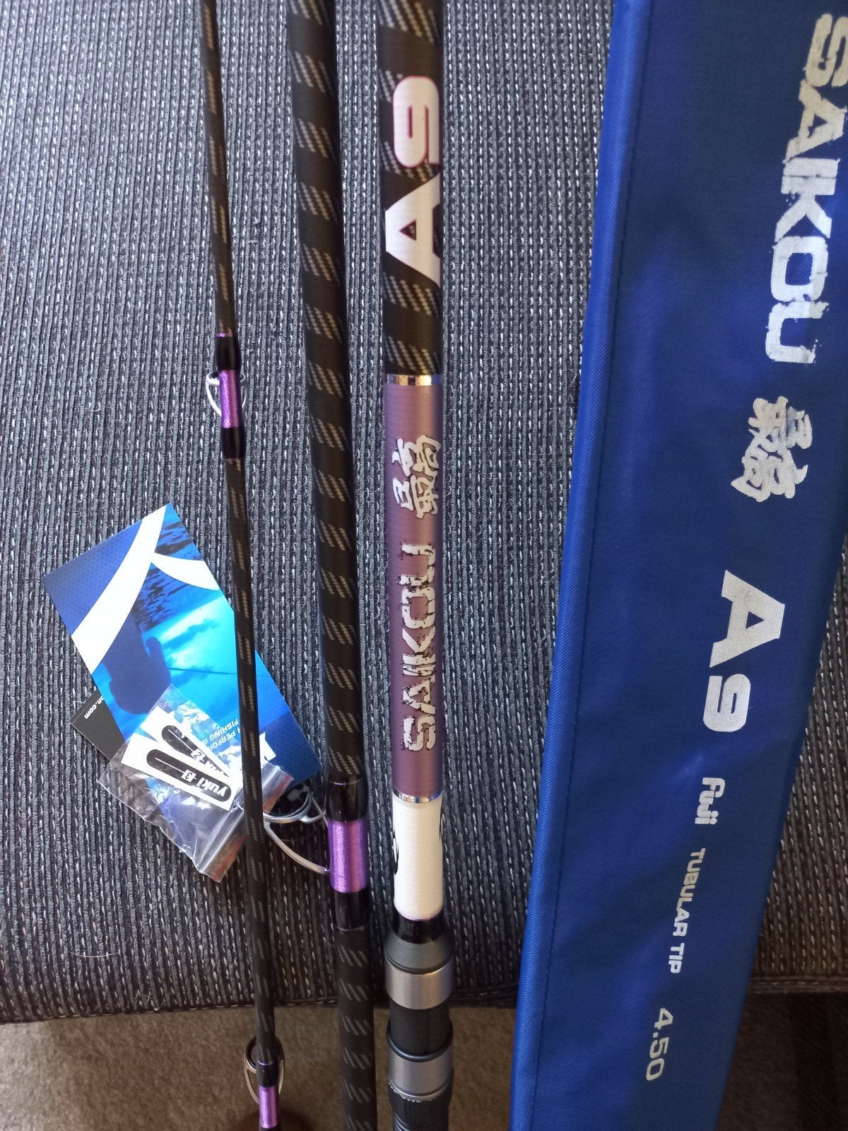 Yuki A9 450 met Daiwa Emblem Surf SCW QD, Watersport en Boten, Ophalen, Zo goed als nieuw, Complete set