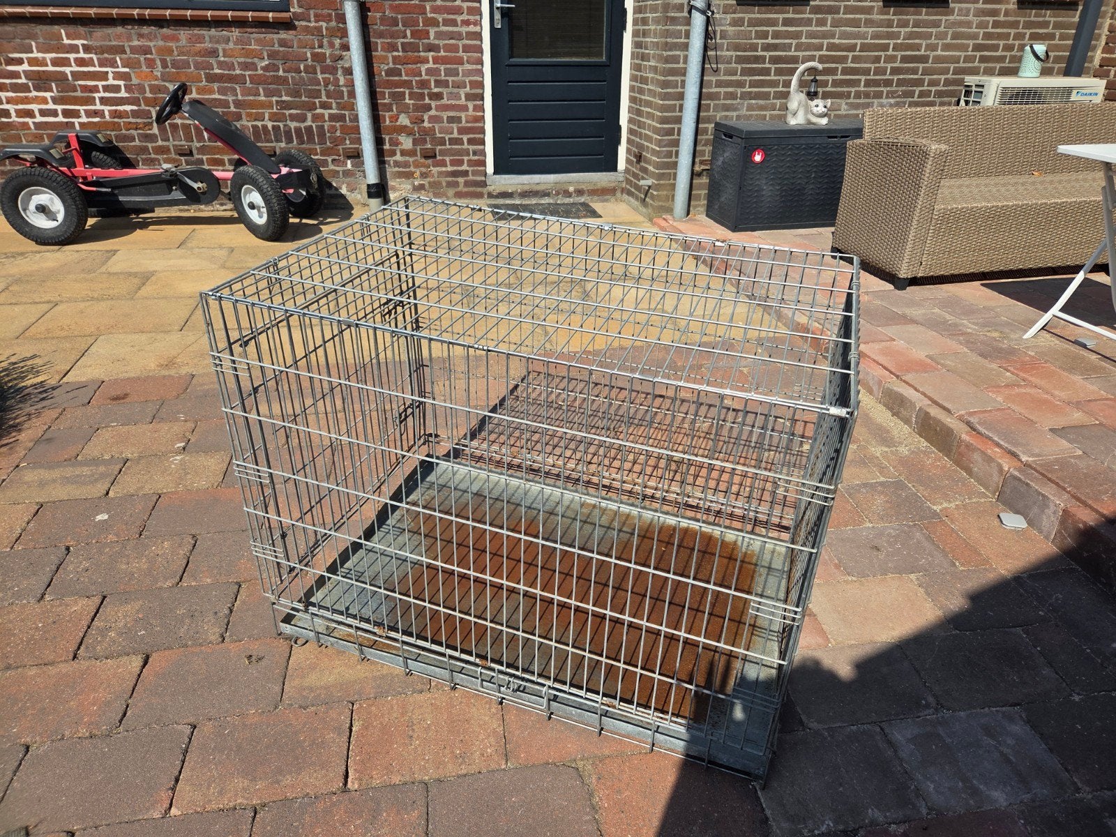 Grote hondenbench, Ophalen, Gebruikt