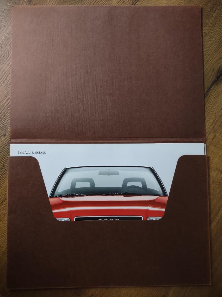 Audi 80 cabriolet (map) folder, Ophalen of Verzenden, Zo goed als nieuw, Audi