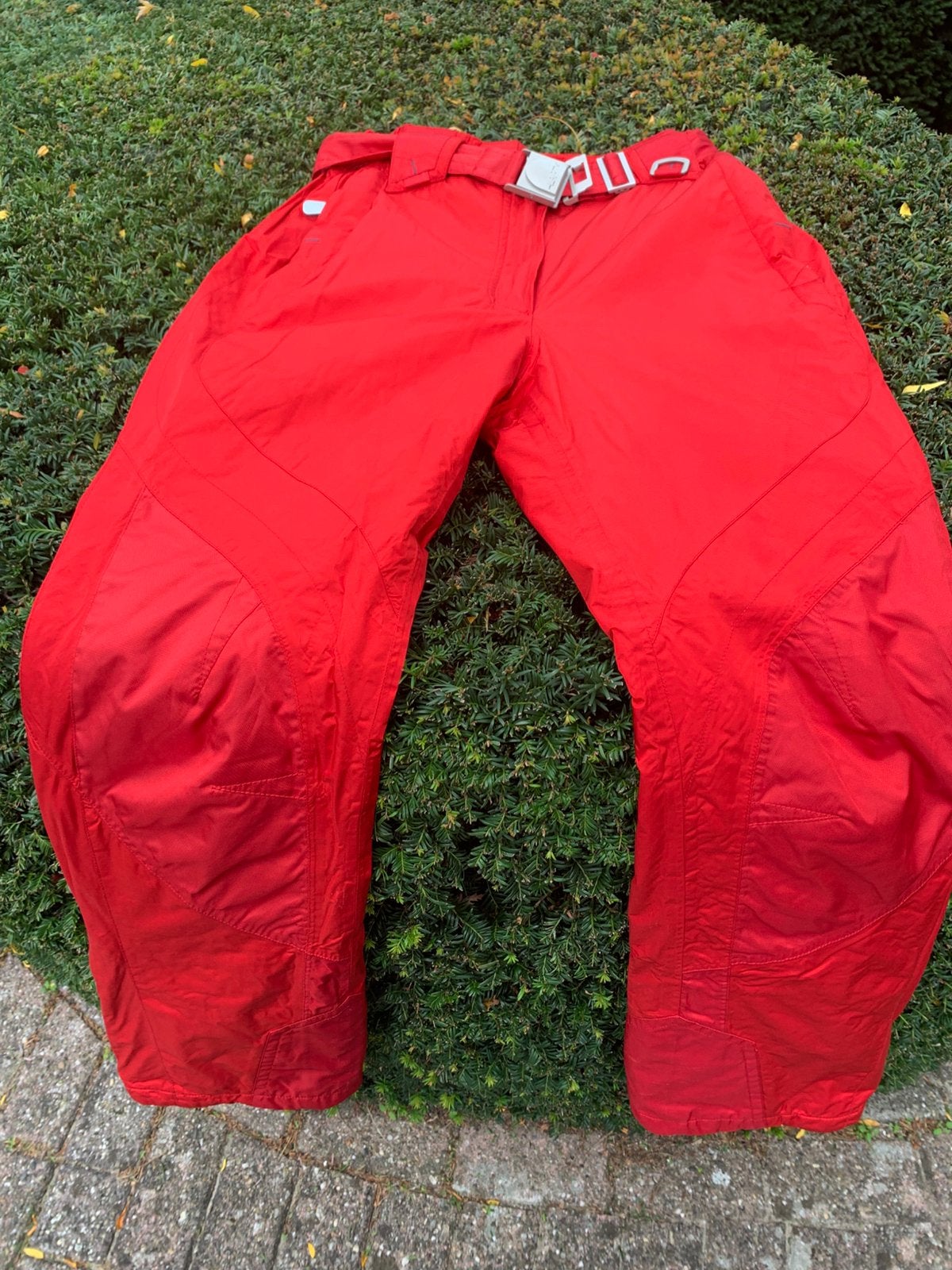 Killy Luxe Rode Dames Skibroek – Maat M / L (40) – Met Riem, Ophalen, Gedragen, Maat 38/40 (M), Broek