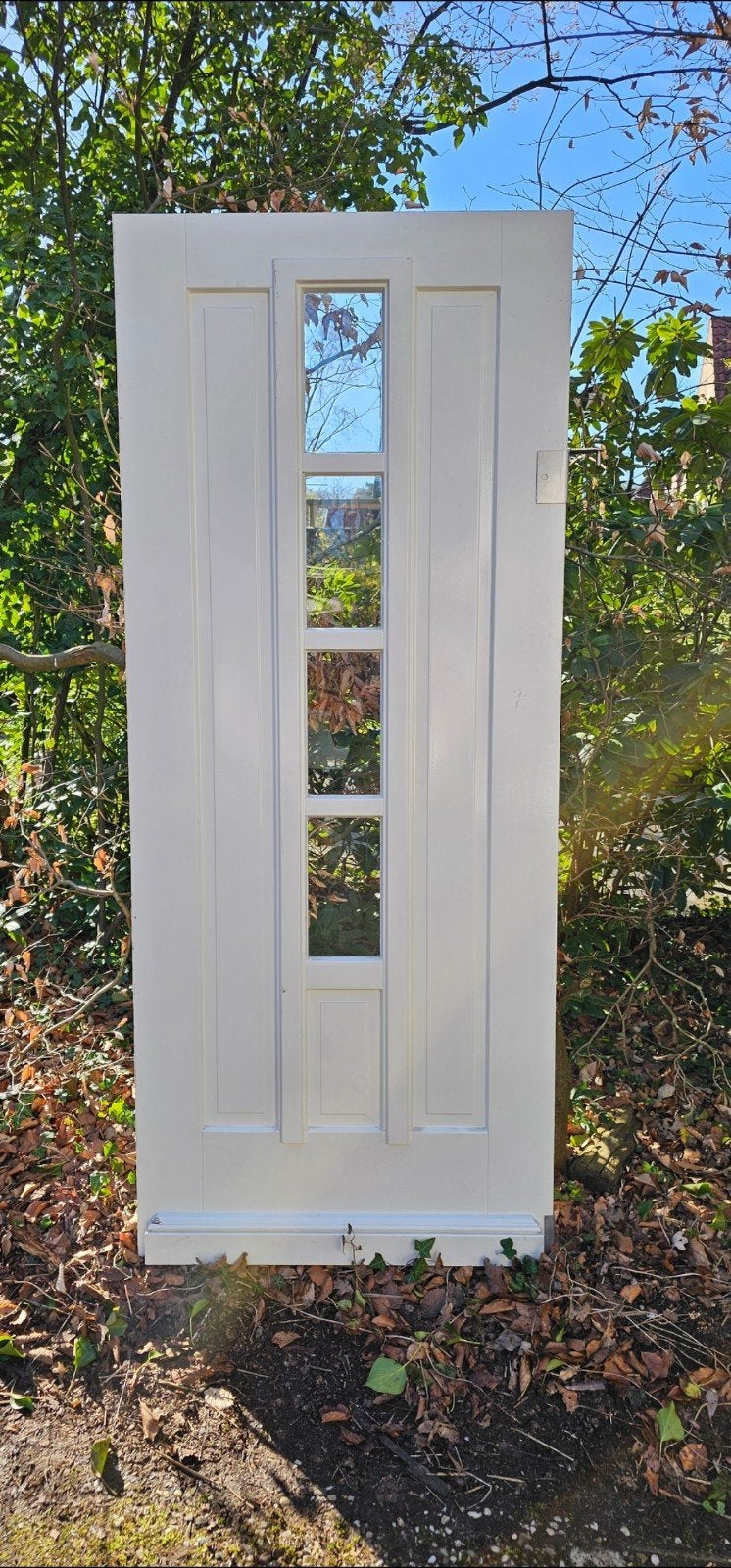 Albo buitendeur met glas - nieuw, Ophalen, Gebruikt, 80 tot 100 cm, 215 cm of meer