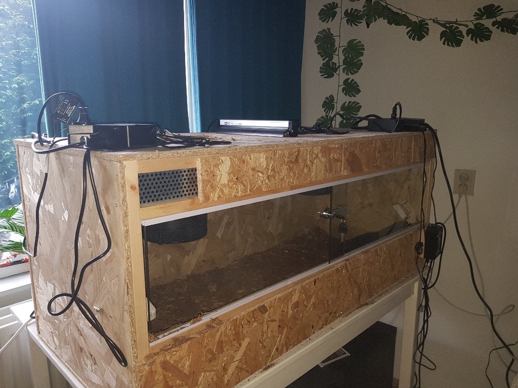 Terrarium met apparatuur, Ophalen, Gebruikt, Terrarium of Paludarium