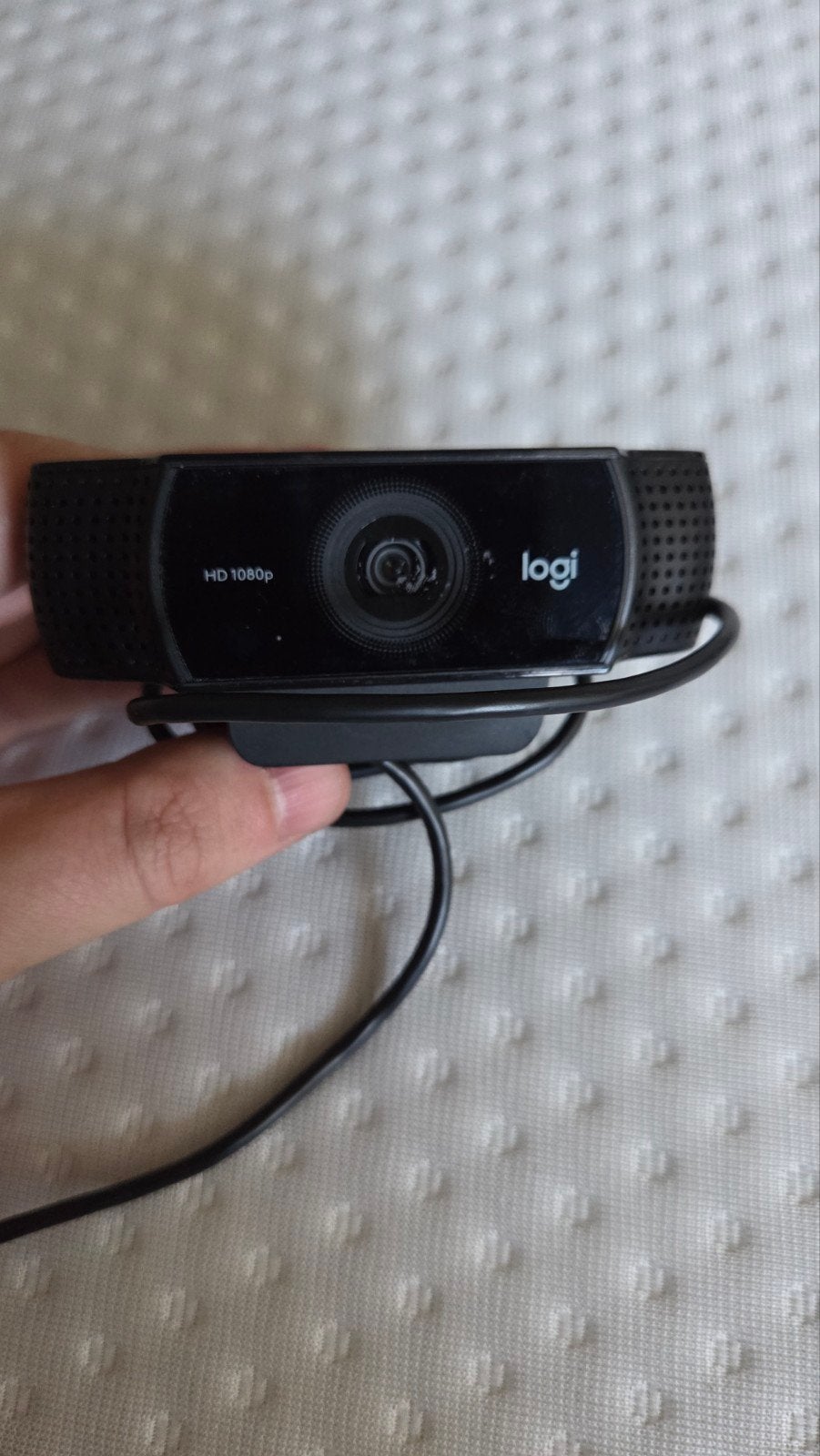 logitech c922 pro stream webcam, Computers en Software, Webcams, Logitech, Ophalen of Verzenden, Zo goed als nieuw, Monitorclip