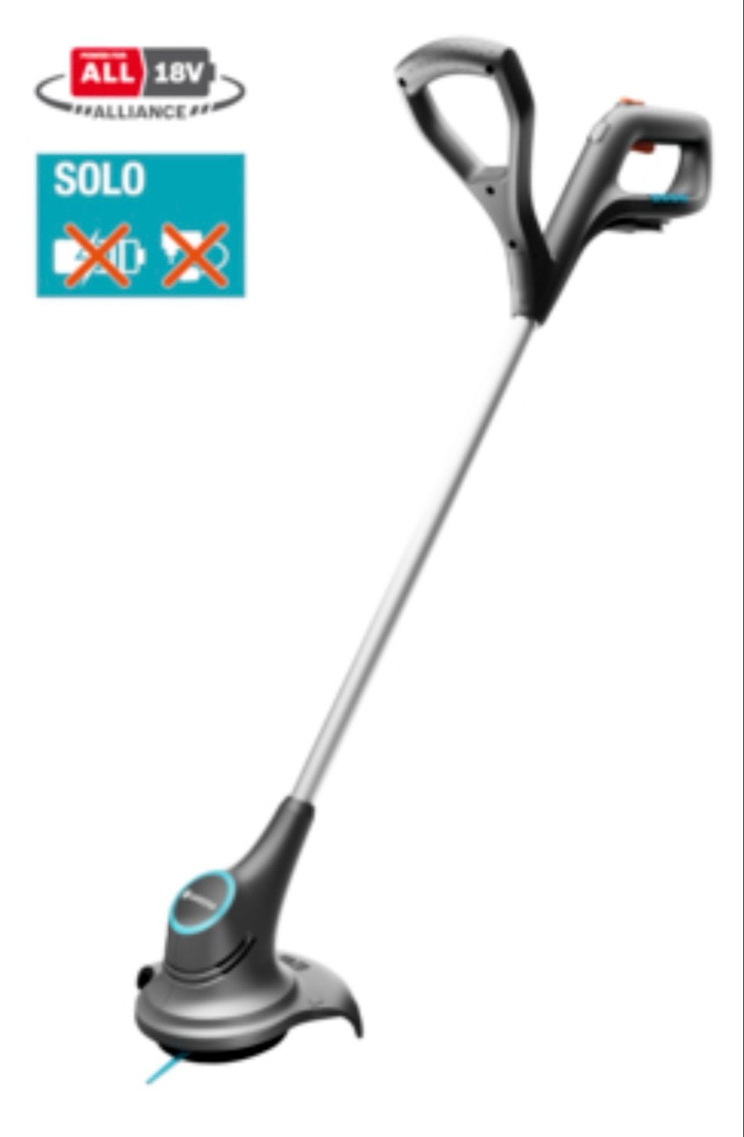 Gardena 18V SmallCut Grastrimmer (zonder accu), Ophalen, Cirkelmaaier, Elektrische grasmaaier, Minder dan 30 cm