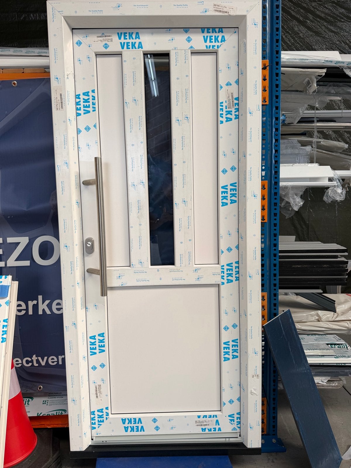 Nieuwe Veka Voordeur Glad Wit H1998 B885, Doe-het-zelf en Verbouw, Ophalen, Kunststof, 80 tot 100 cm, Minder dan 200 cm