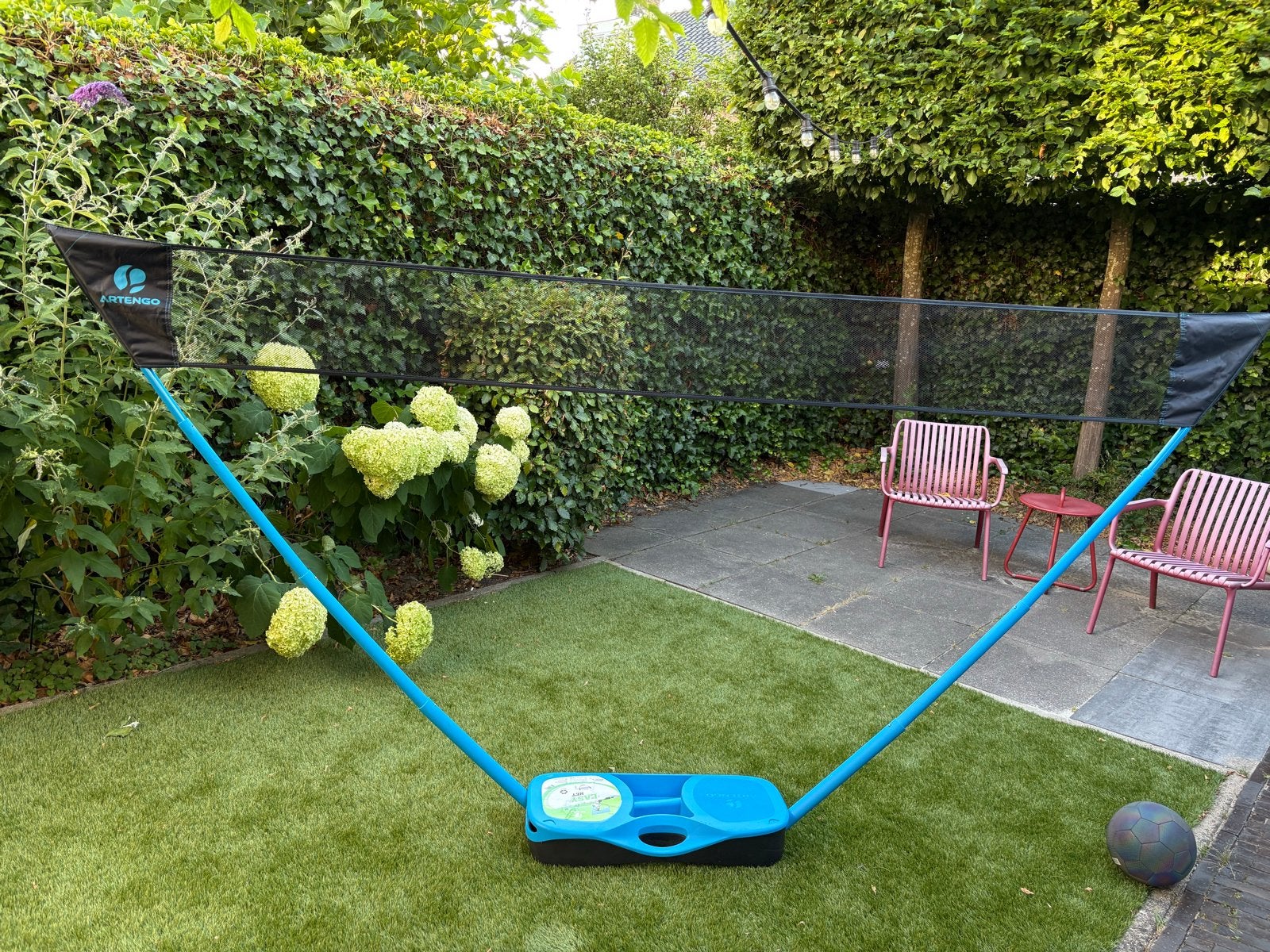 Badminton set - Draagbaar net voor binnen en buiten, Ophalen of Verzenden, Gebruikt, Overige typen