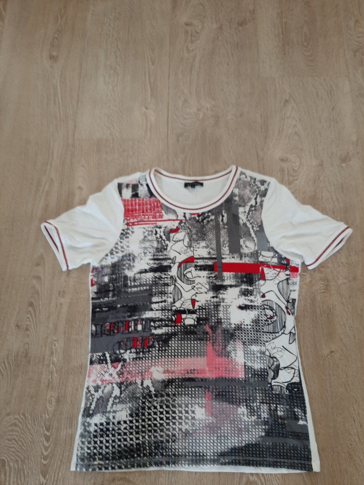 Wit Witteveen shirt maat L, Wit, Maat 42/44 (L), Ophalen of Verzenden, Zo goed als nieuw