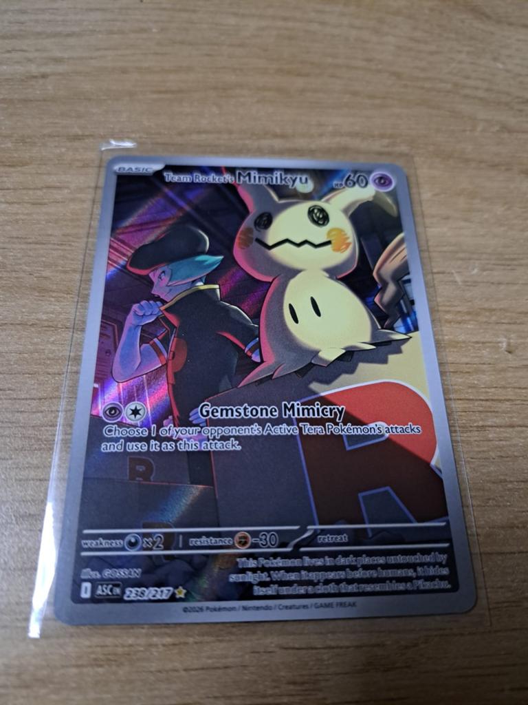 Team rocket's mimikyu asc 238, Ophalen, Zo goed als nieuw