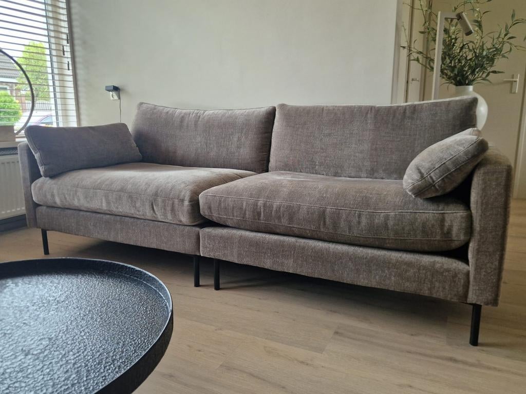 Zuiver summer 3-zitsbank taupe/coffee bruin, Ophalen, Zo goed als nieuw, Stof