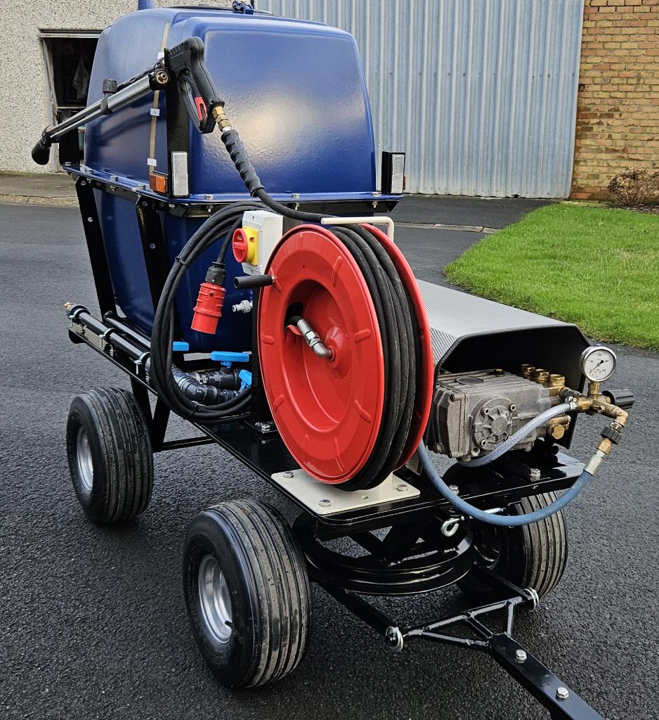 Nieuwe mobiele hogedrukreiniger met buffervat en haspel, Tuin en Terras, Hogedrukreinigers, Ophalen of Verzenden, Nieuw, Elektrisch