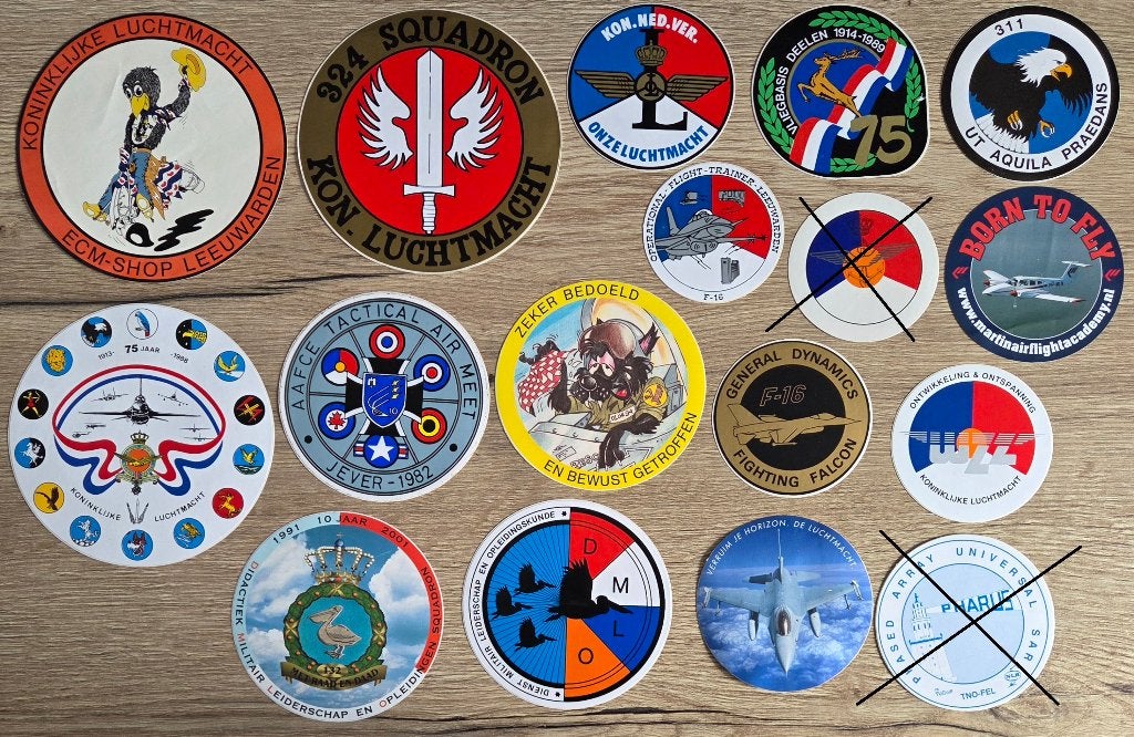 stickers Defensie/Luchtmacht KLu 11, Ophalen of Verzenden, Zo goed als nieuw