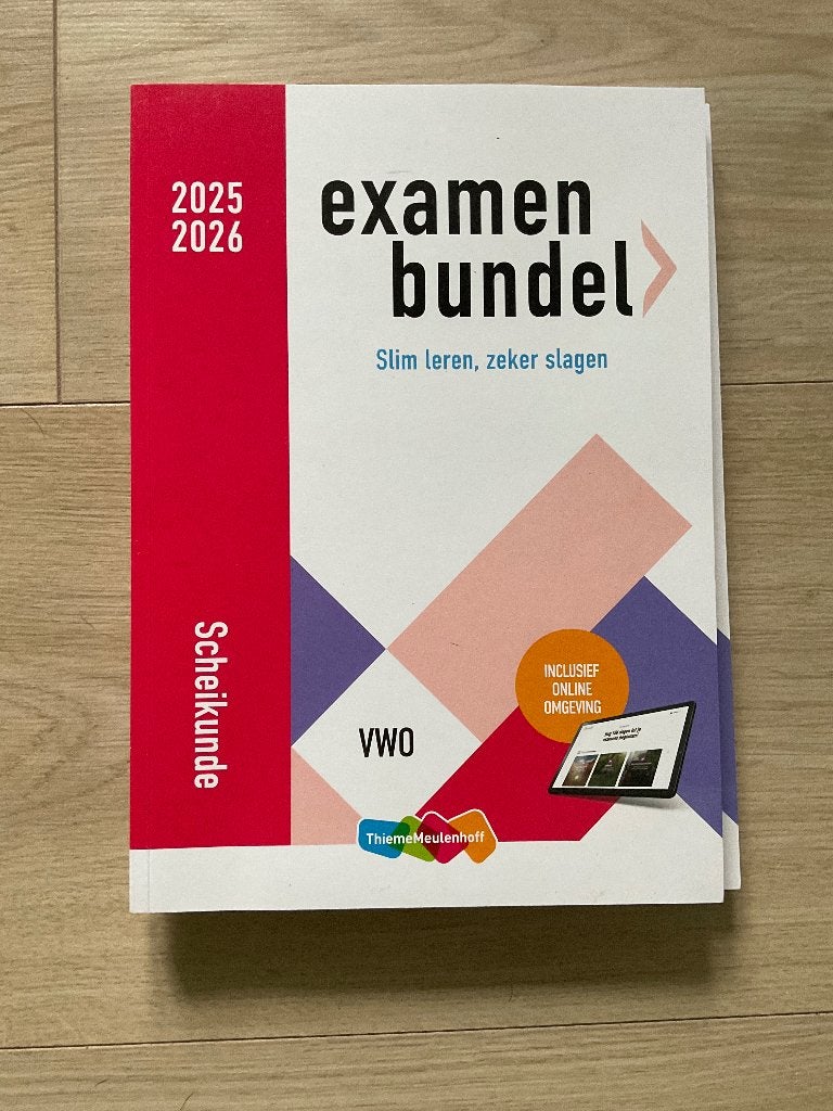 Examen bundel scheikunde vwo 2025 2026, VWO, Scheikunde, ThiemeMeulenhoff, Ophalen of Verzenden