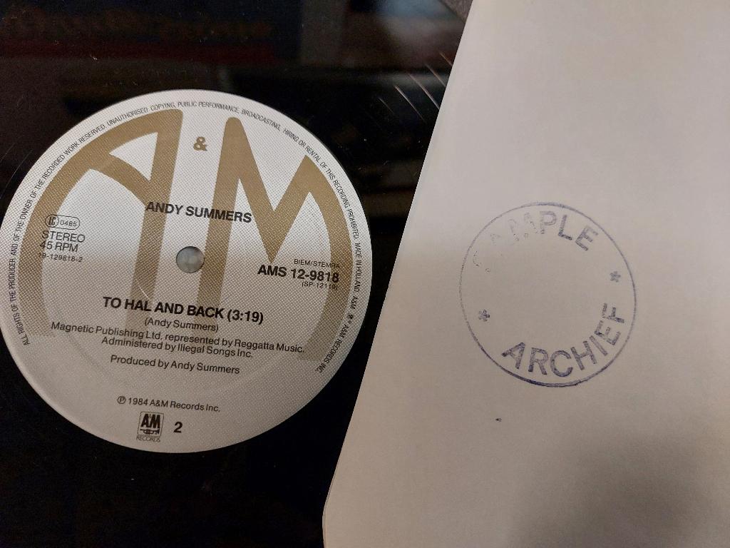 Andy Summers PROMO VINYL 12 INCH 2010 The Police, Verzenden, 1980 - 1989, Zo goed als nieuw, 12 inch