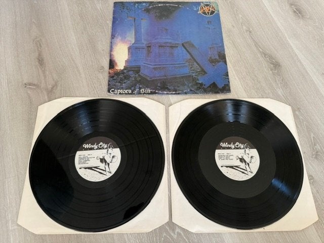 Slayer 2LPs - Captors of Sin 1985, Cd's en Dvd's, Vinyl | Hardrock en Metal, Ophalen of Verzenden, 12 inch, Dubbel-LP, Gebruikt