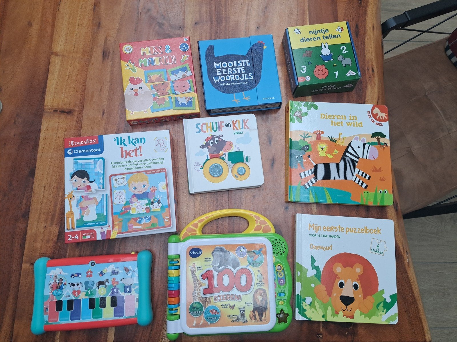 kinderboeken Nijntje spel Clementoni Vtech boek, Ophalen of Verzenden, Zo goed als nieuw, 1 tot 2 jaar