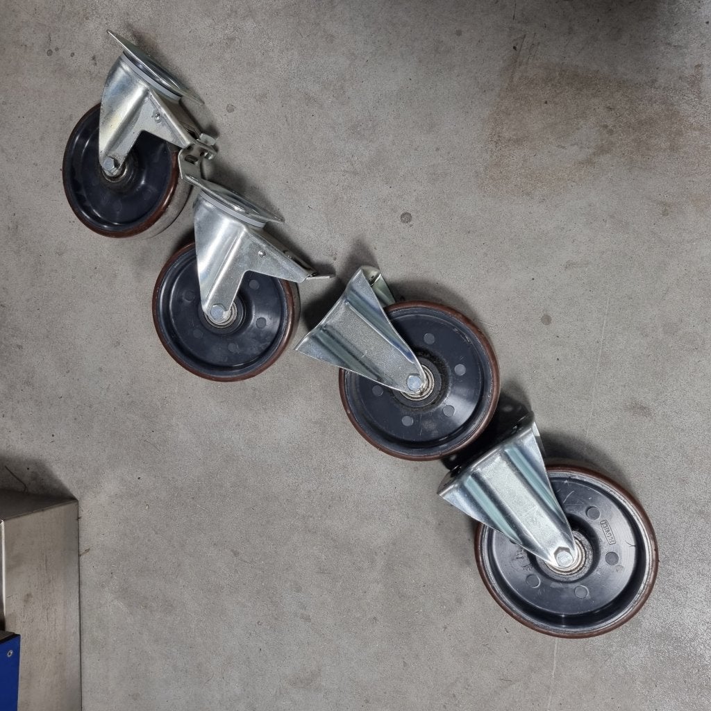 Grote zware zwenkwielen en bokwielen 200 mm tente 1000 KG, Niet ingevuld, Gebruikt, Niet ingevuld, Niet ingevuld