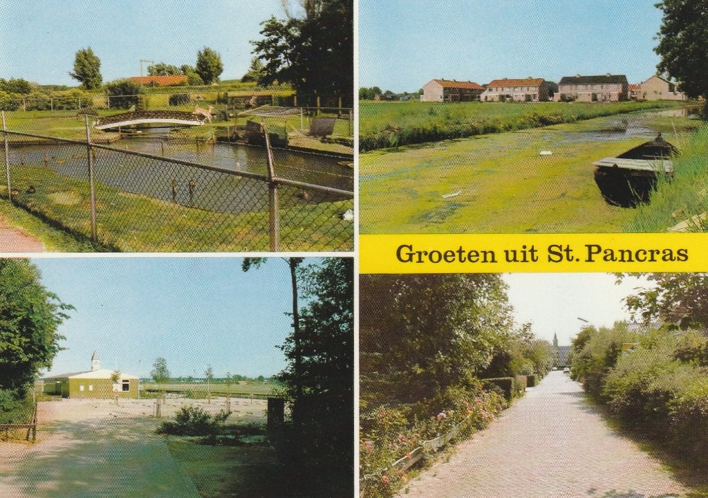 SINT PANCRAS Hertenkamp Kerk Vaart Weg Groeten, Verzenden, 1980 tot heden, Ongelopen, Noord-Holland