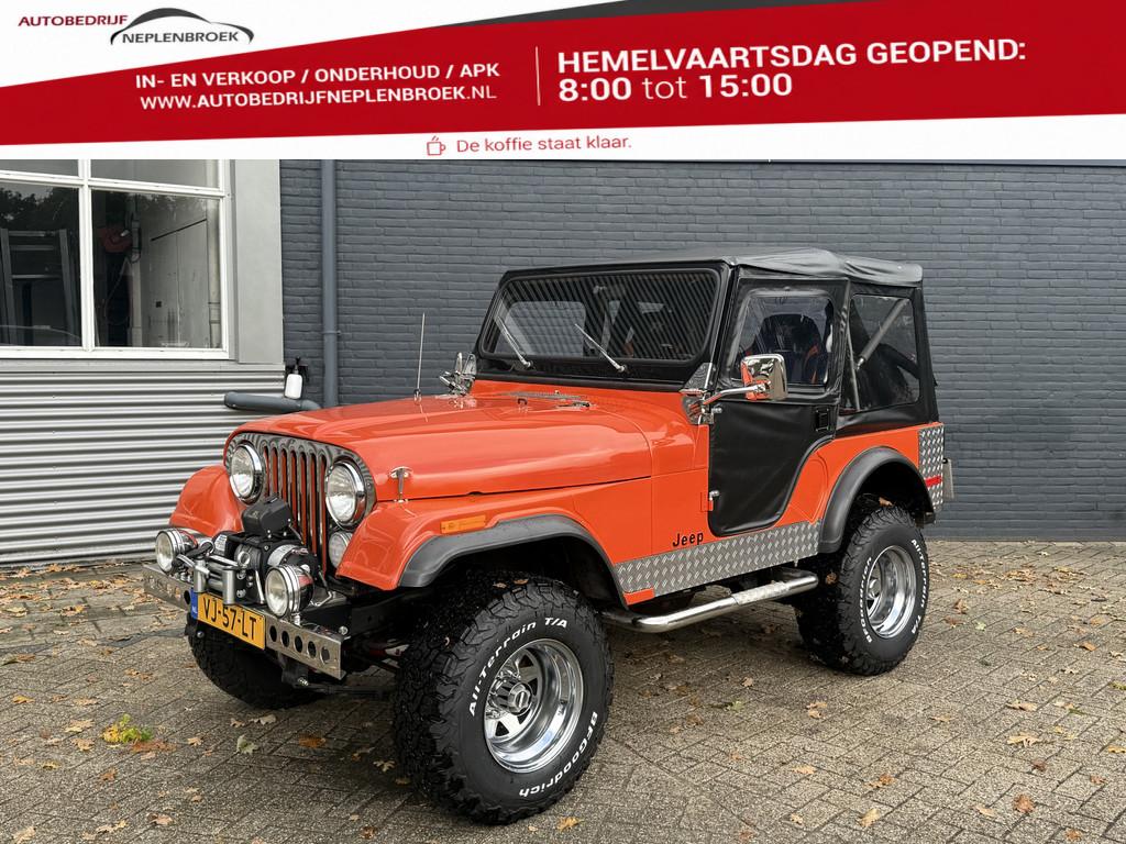 Jeep CJ5 1979 Jeep CJ 5 Trekhaak 7261 KM APK VRIJ Helemaal g, Gebruikt, Zwart, Overige kleuren, CJ