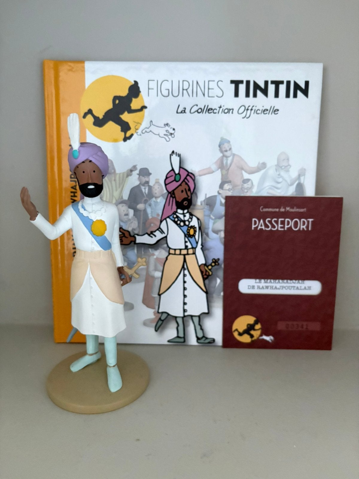 Kuifje/Tintin beeld Maharadjah Moulinsart, Verzamelen, Stripfiguren, Ophalen of Verzenden, Kuifje, Zo goed als nieuw, Beeldje of Figuurtje