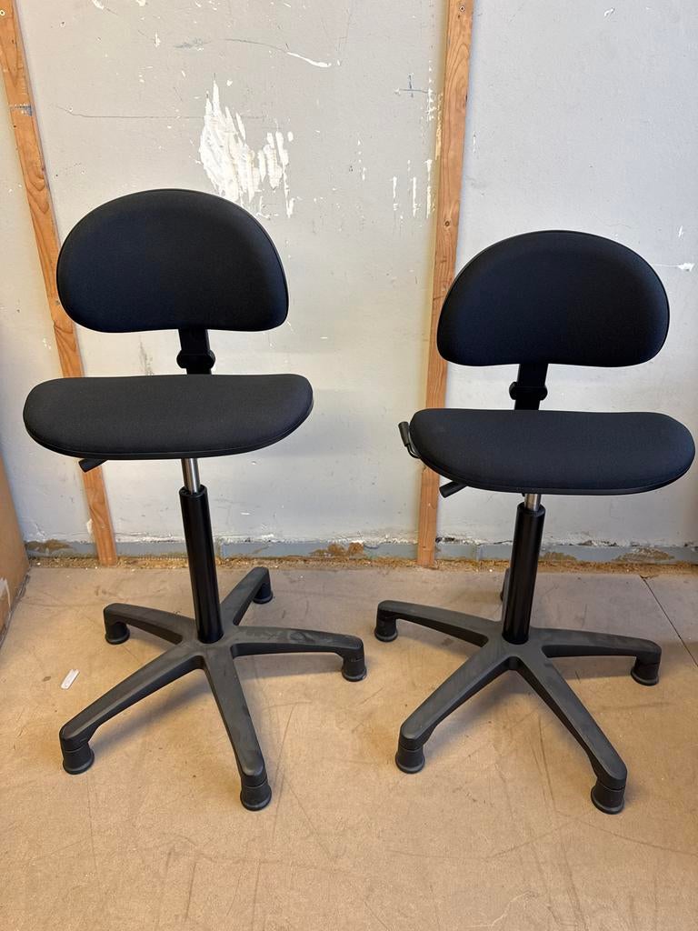 2x RH Support 4521 Bureaustoel - Zwart, Ergonomisch, Ophalen, Gebruikt, Zwart, Bureaukruk