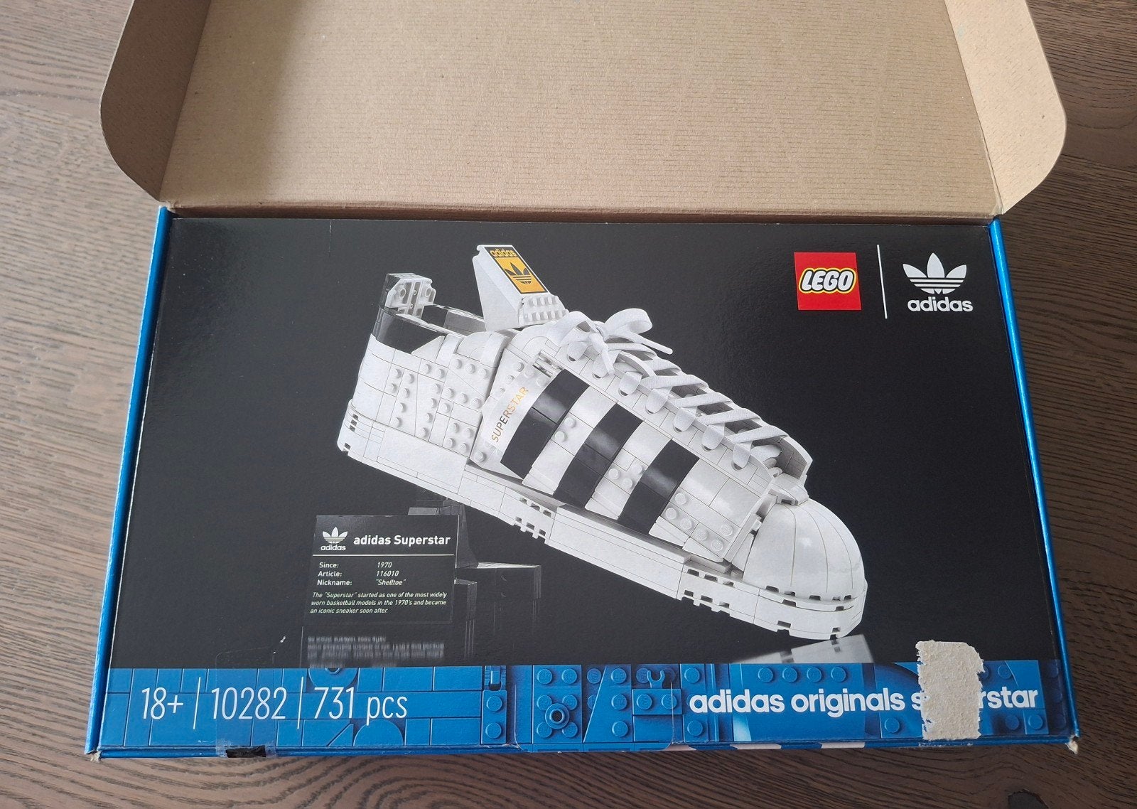 Lego Adidas originals Superstar, Ophalen of Verzenden, Zo goed als nieuw
