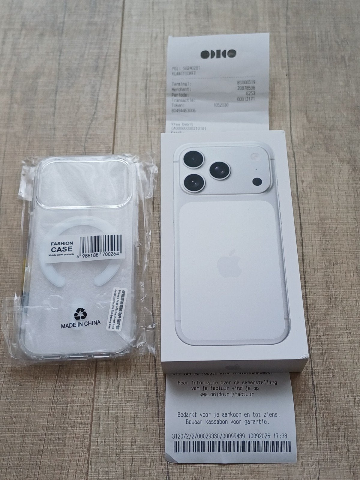 iPhone 17 Pro 256gb zilver factuur van 10-09-2026 ongeopend, Ophalen, Nieuw, Zilver, 256 GB