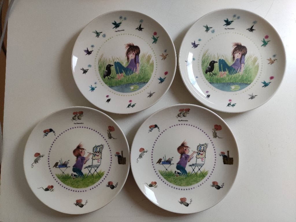 Otje ontbijtborden - Fiep westendorp, Ophalen of Verzenden, Zo goed als nieuw, Bord(en), Overige stijlen