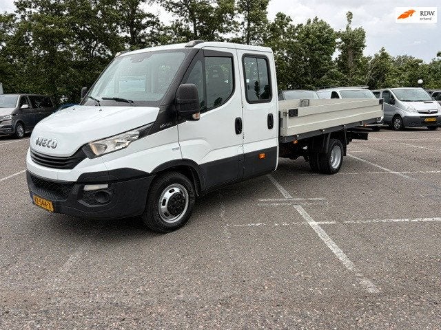 Iveco Daily DC/DL 40C15D 3.0 Euro6 410 Openlaadbak 6 pers., Auto's, Keurmerk '100% Onderhouden', Gebruikt, Euro 6, 4 cilinders