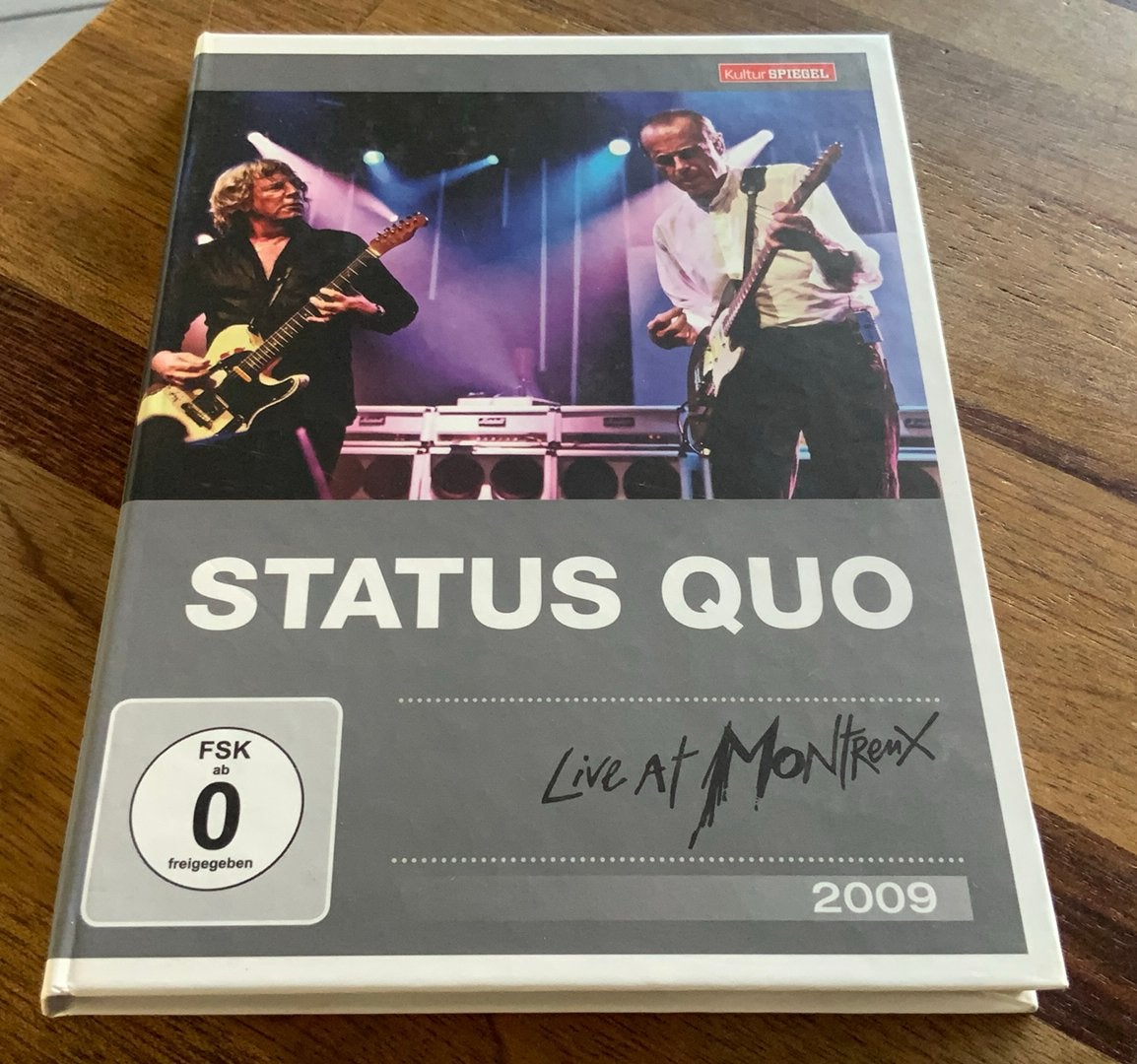 DVD STATUS QUO LIVE AT MONTREUX 2009 EAGLE VISION GERMANY, Verzenden, Alle leeftijden, Digipak, Gebruikt