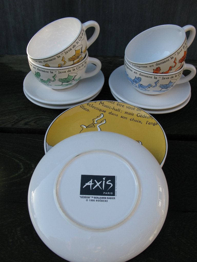 SOEPSERVIES AXIS PARIS GEDEON 1996 12-DELIG, Ophalen of Verzenden, Zo goed als nieuw, Overige stijlen, Kop(pen) en/of Schotel(s)