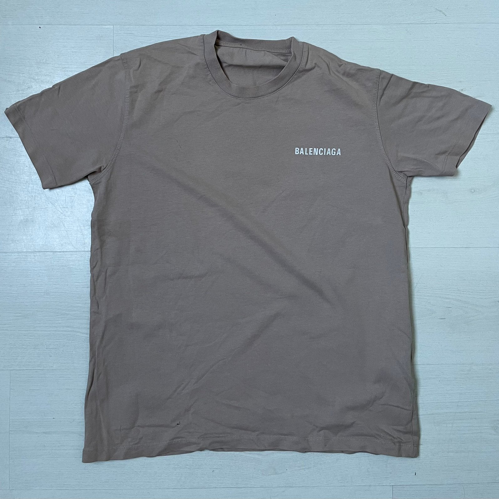 Balenciaga t shirt (replica), Ophalen of Verzenden, Zo goed als nieuw, Maat 46 (S) of kleiner, Beige