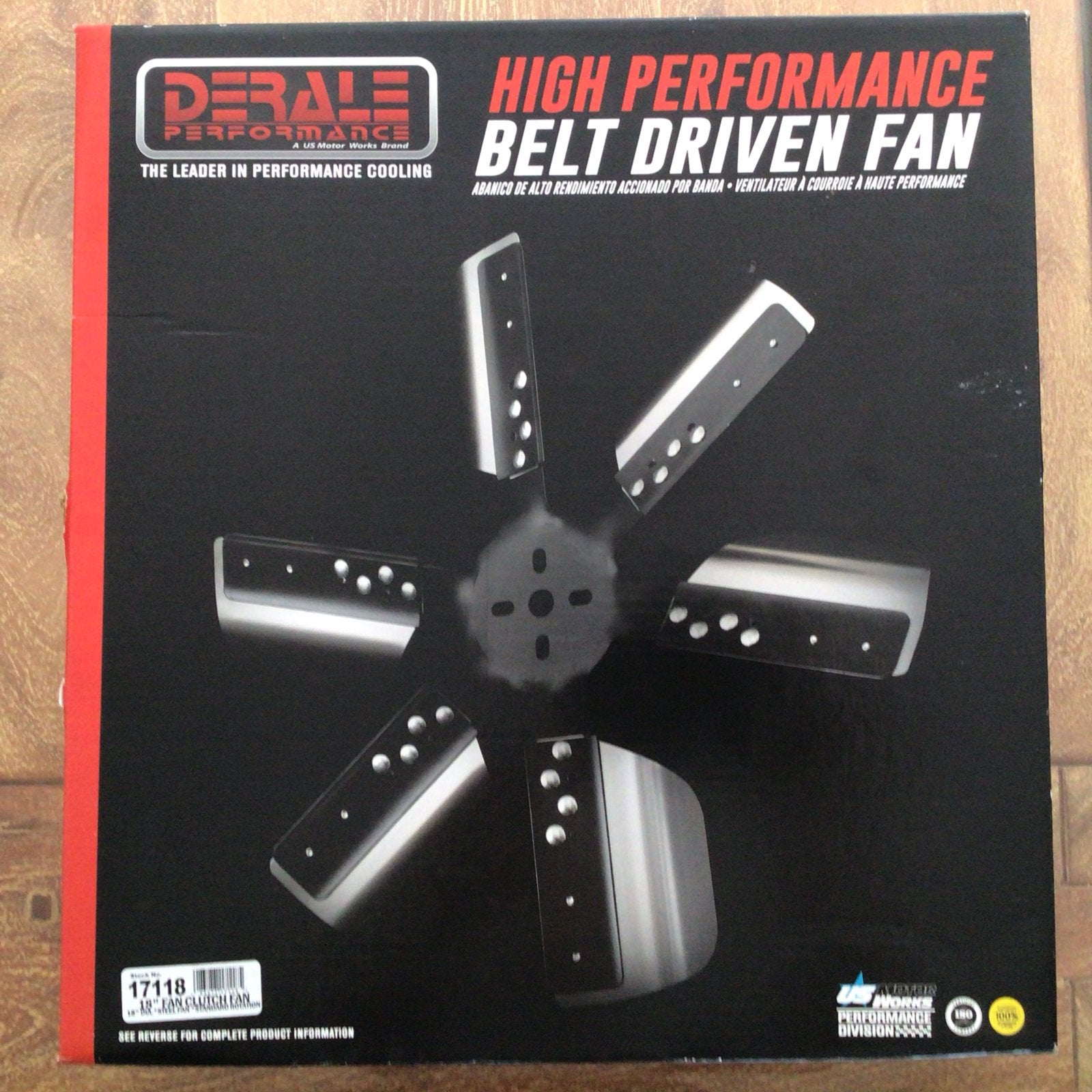 Derale Mechanische Koelvin 18 inch voor Amerikaanse Oldtimer, Ophalen of Verzenden, Nieuw, Amerikaanse onderdelen