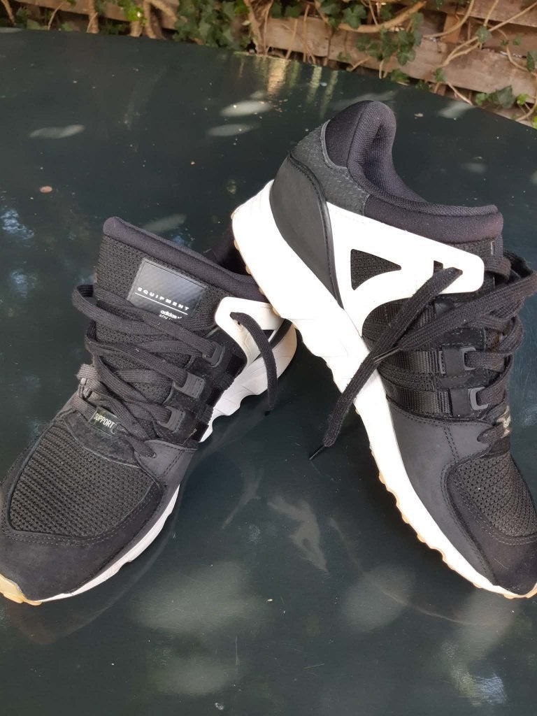 Adidas EQT Support ADV 91/17 – maat 46  – Zwart/Gum, Zwart, Ophalen of Verzenden, Adidas, Sneakers of Gympen