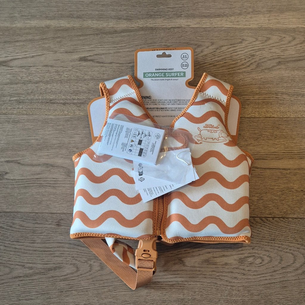 Zwemvest 2-3 jaar (92/98) 15-19 kg Bruin Surfer Hond, Watersport en Boten, Kind, Nieuw, Ophalen of Verzenden, Swim Essentials