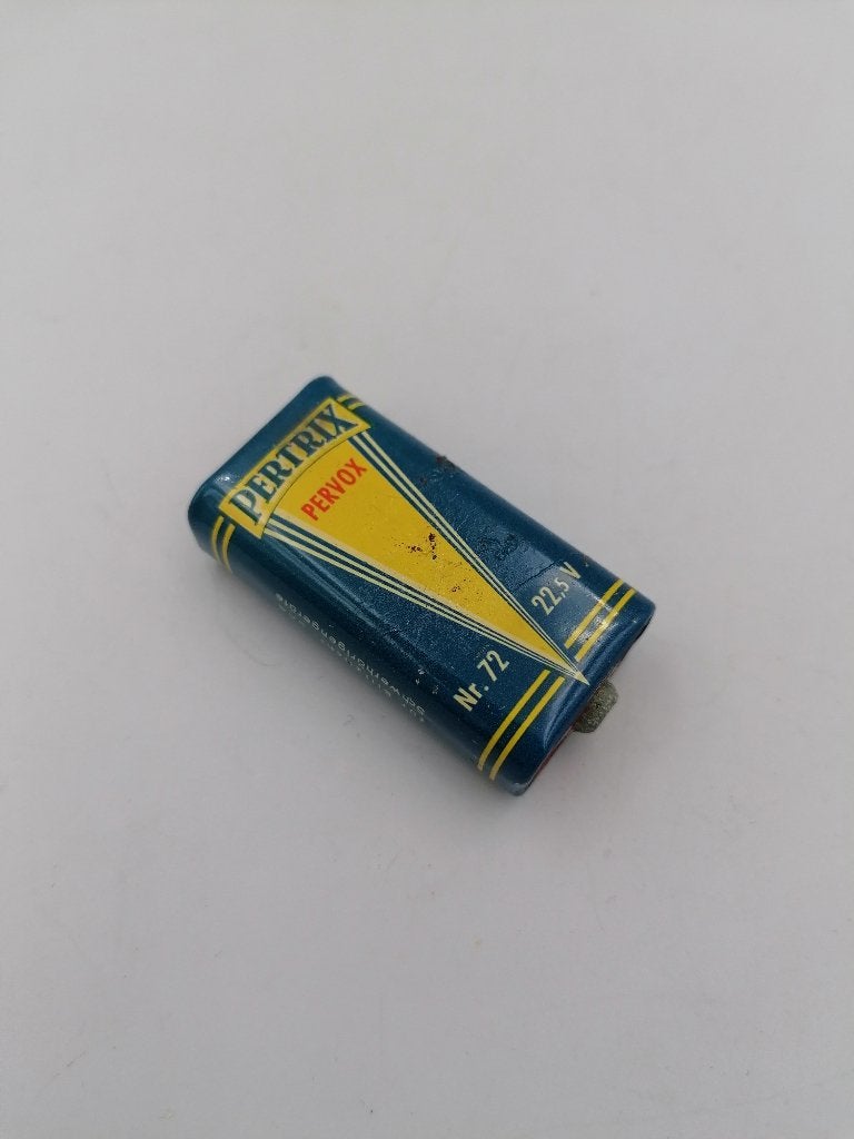 Vintage Pertrix Pervox Battery Nr. 72 22.5V, Ophalen of Verzenden