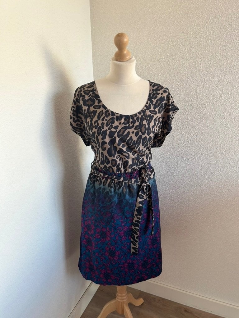 DEPT maat XL panter zomer jurk 2997