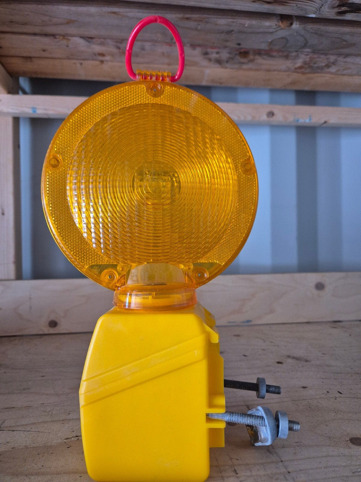 Oranje waarschuwingslamp/ Barrièrelamp, Ophalen of Verzenden, Gebruikt, Minder dan 50 watt, Lamp met armatuur