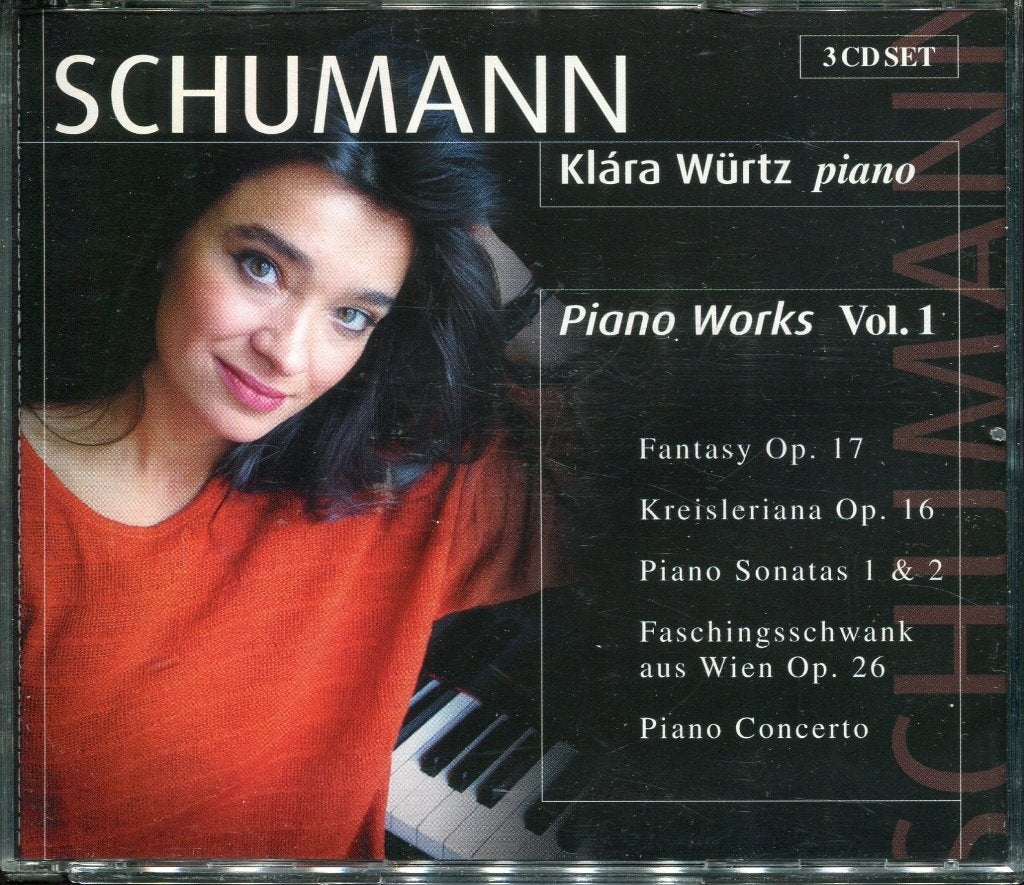 Robert Schumann Piano Works Vol 1 / Klára Würtz piano 3 cd, Boxset, Ophalen of Verzenden, Zo goed als nieuw, Classicisme