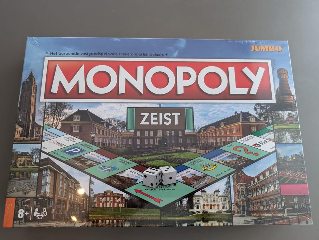 Monopoly Zeist (Nieuw en Geseald), Hobby en Vrije tijd, Gezelschapsspellen | Bordspellen, Vijf spelers of meer, Ophalen, Nieuw