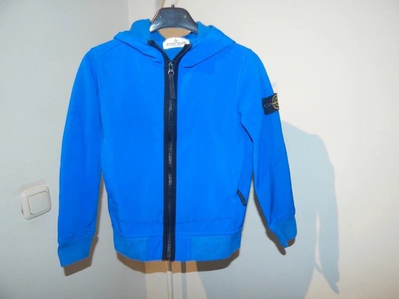 Stone Island kobalt blauw soft shell jack jas mt 128