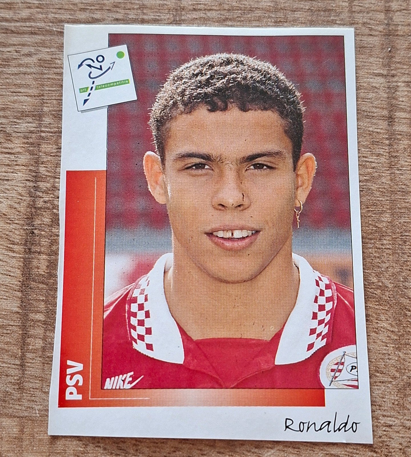 Panini Voetbal 1996 Sticker Ronaldo PSV #75, Ophalen of Verzenden, Zo goed als nieuw, PSV, Poster, Plaatje of Sticker