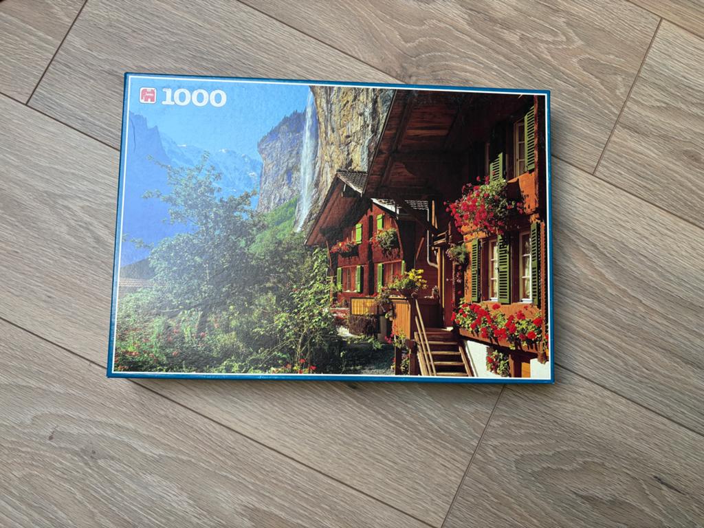 Jumbo Legpuzzel 1000 stukjes Lauterbrunnen Zwitserland, Ophalen of Verzenden, Zo goed als nieuw