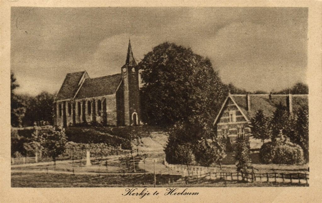 Kerkje te Heelsum - 193? gelopen, Ophalen of Verzenden, 1920 tot 1940, Gelopen, Gelderland