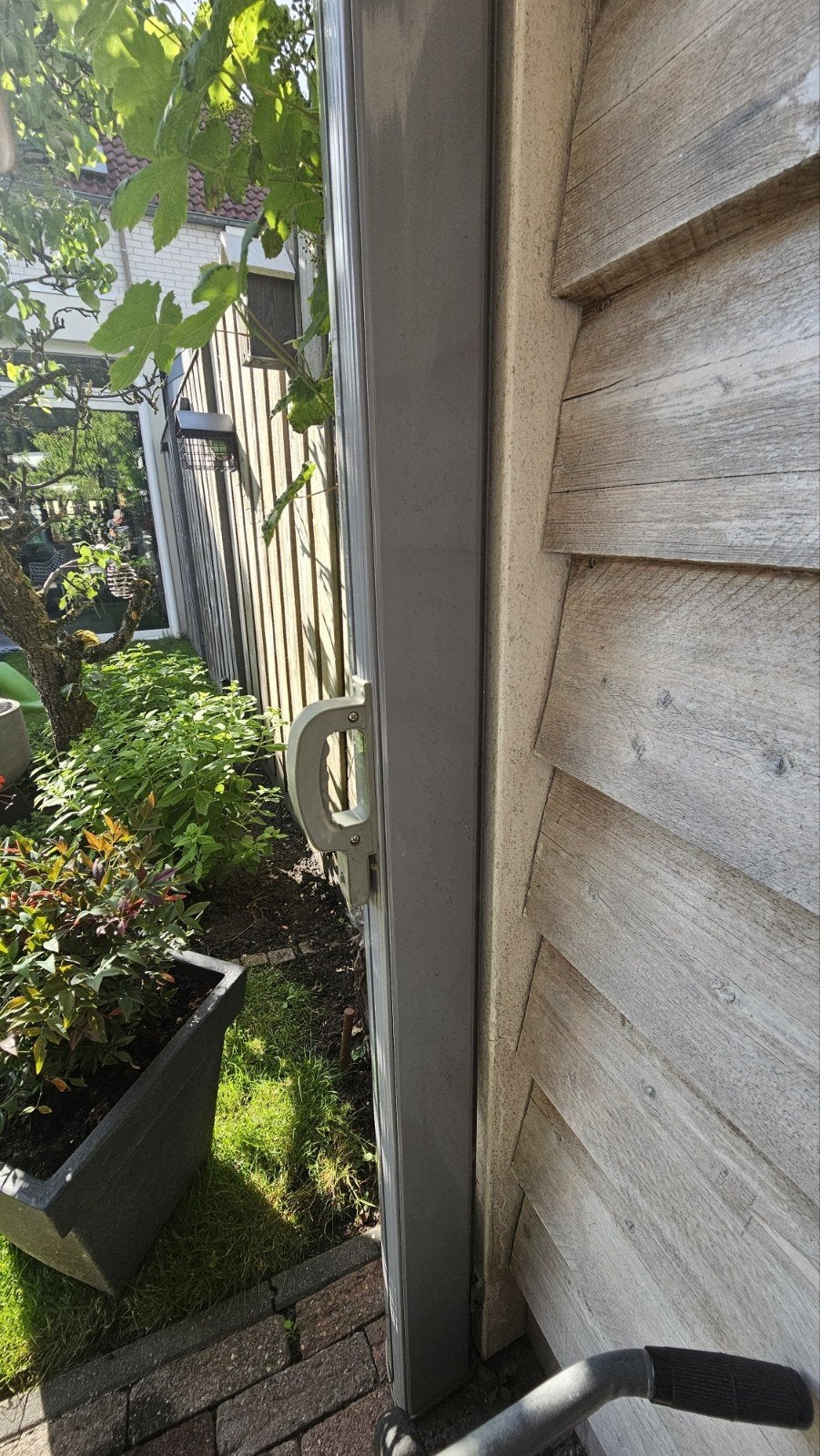 Windscherm 280 cm breed, 160 cm hoog, Ophalen, Gebruikt