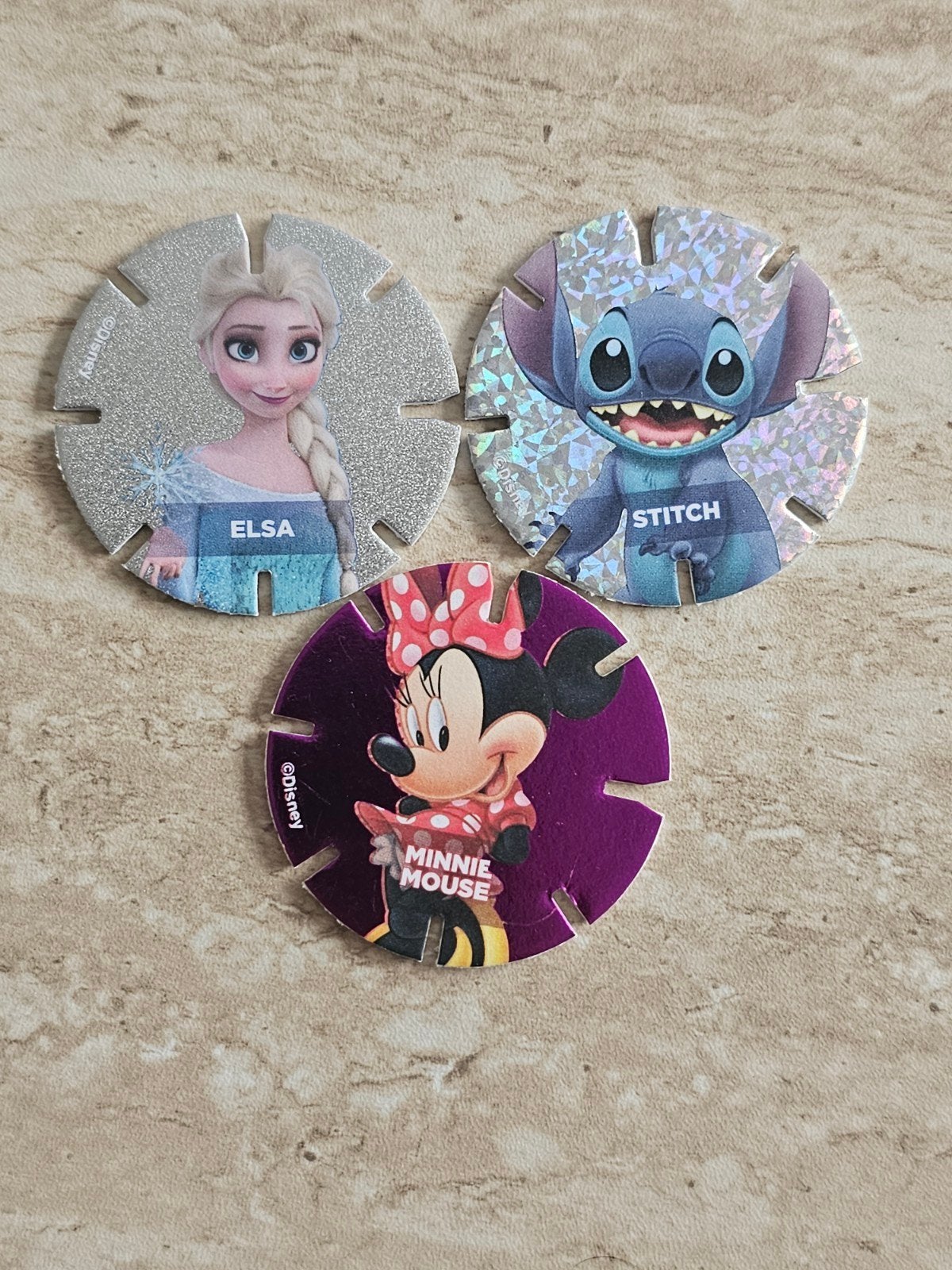 Disney Diskeyz Albert Heijn - Elsa, Stitch, Minnie Mouse, Verzamelen, Ophalen of Verzenden