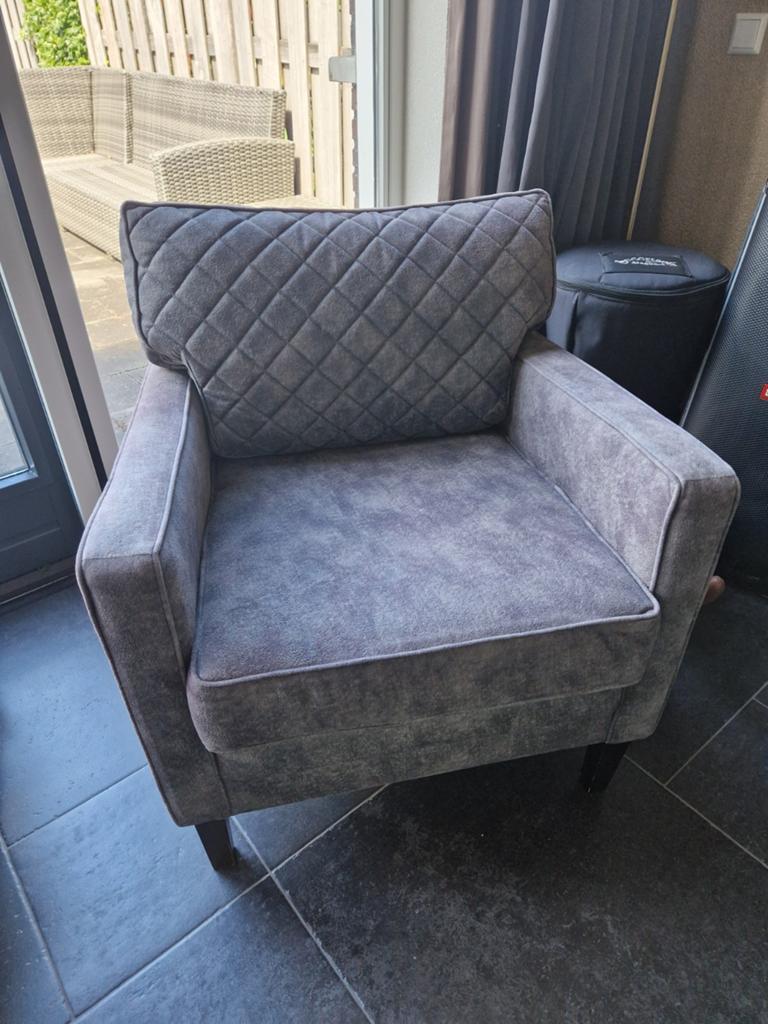 Urban Sofa by Ira Ness Fauteuil Newport - Grijs/Antraciet, Huis en Inrichting, Stoelen, Ophalen, Zo goed als nieuw, Eén, Modern