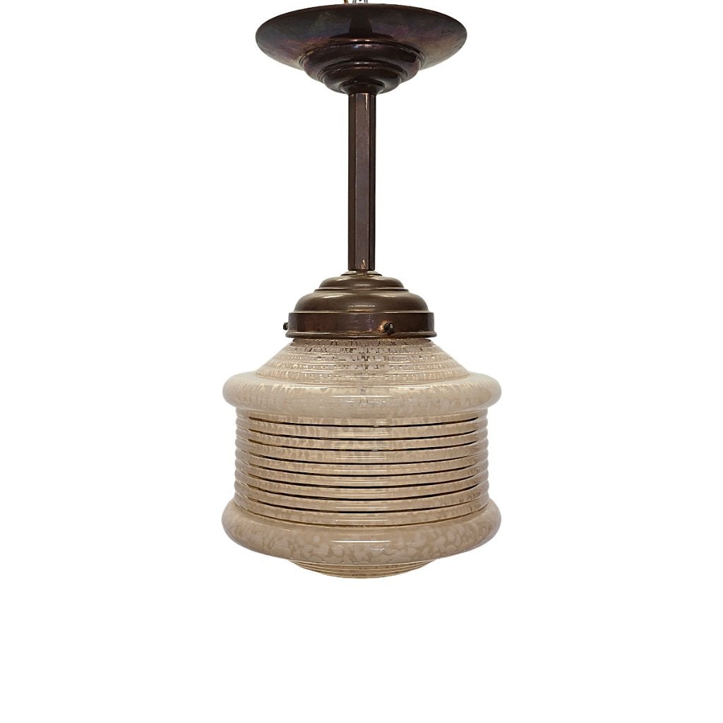 Franse Art Deco hanglamp, Antiek en Kunst, Ophalen of Verzenden