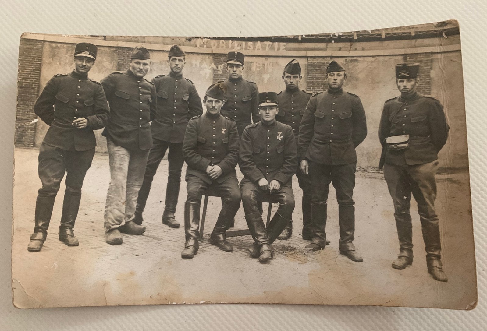 Foto kabinetfoto Mobilisatie Den Haag Roelofarendsveen, Verzenden, Voor 1940, Gebruikt, Foto