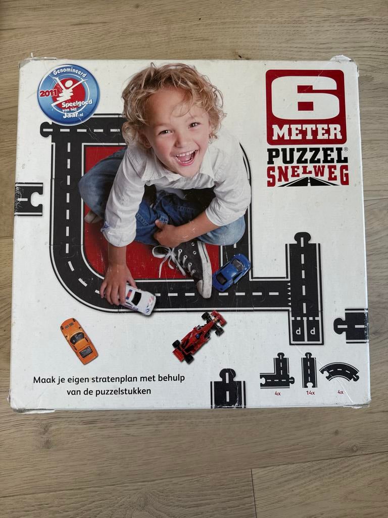 6 Meter Puzzel Snelweg - Genomineerd Speelgoed van het Jaar, Ophalen of Verzenden, Gebruikt, Jongen of Meisje
