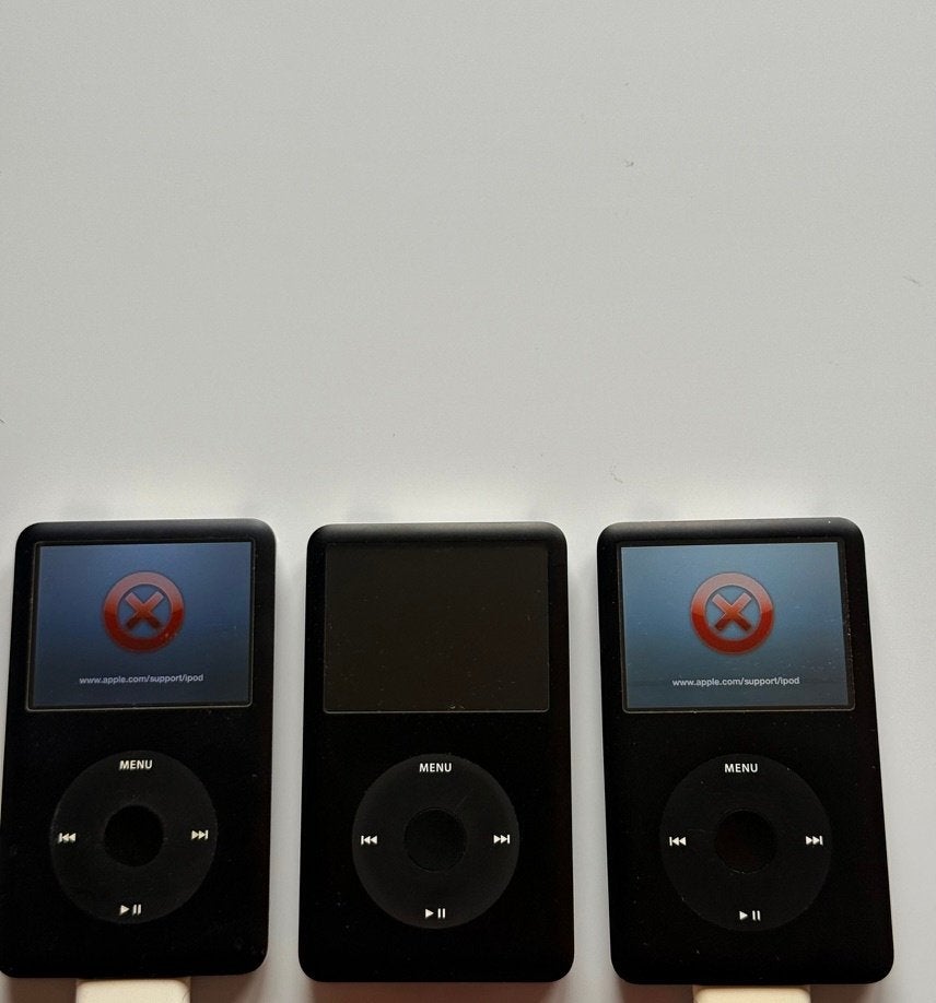 Bundel 3x Apple iPod Classic 6e Gen 80GB Defect, 40 GB en meer, Classic, Verzenden, Zwart